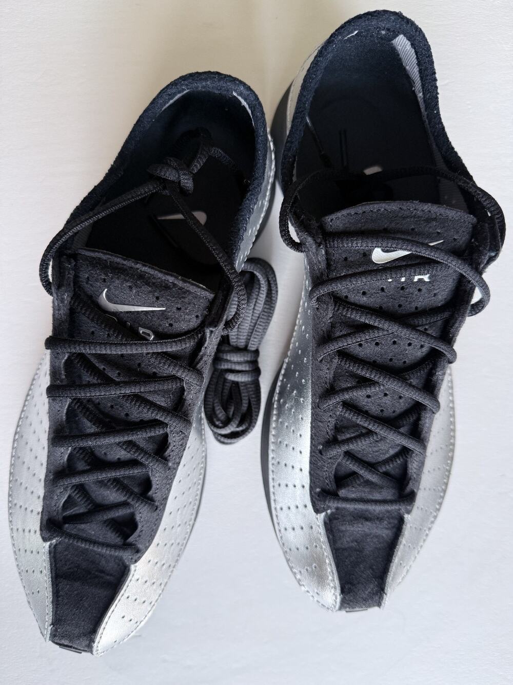 Nike Air Superfly Metallic Silver Black Womens 7 UK 4.5 NIB